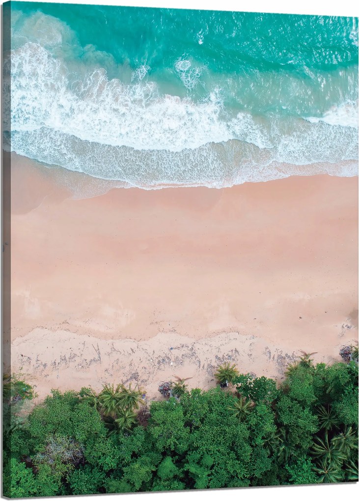 Vászonkép Tengerpart Hullámok Víz Természet 50x70 cm Ajándéknak is tökéletes