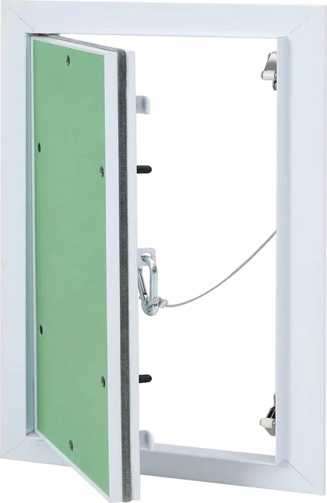 vidaXL Hozzáférési panel Zöld és Ezüst 25 x 35 cm