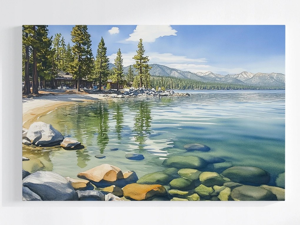 Poszter Tájkép Hegyek Tó Tahoe Kalifornia Nevada 60x40