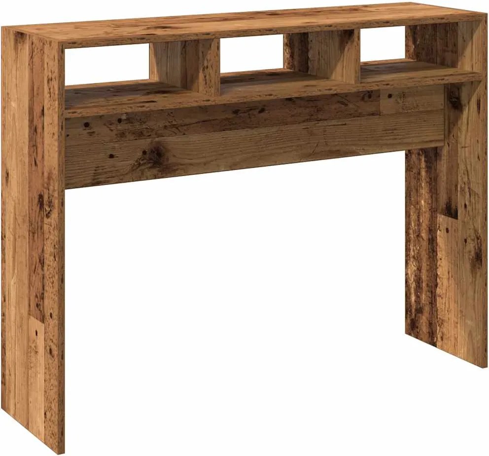 vidaXL Konzolasztal régi fa 105x30x80 cm műszaki fa