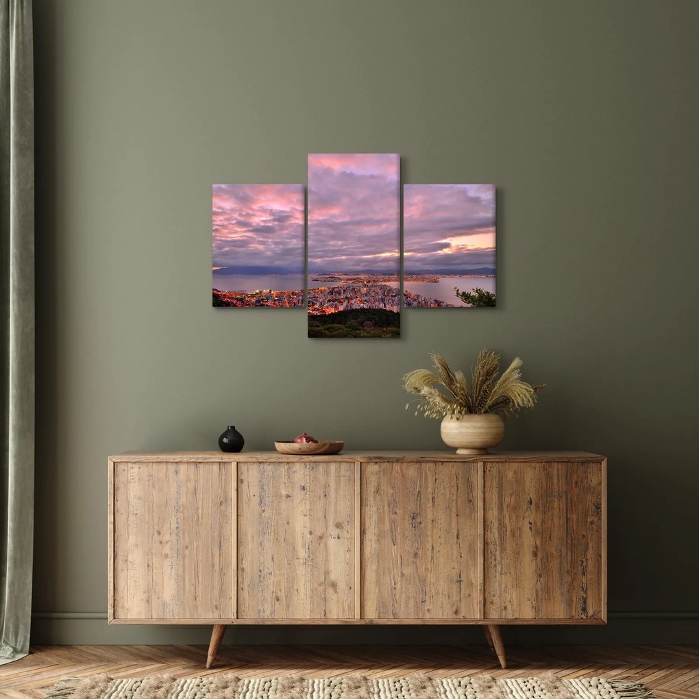 Kép - Alkonyat a város felett (90x60 cm)