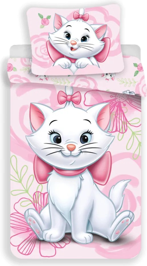 Disney Marie Rose ágyneműhuzat 140×200cm, 70×90 cm