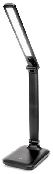 LED dimmelhető, érintésvezérlésű asztali lámpa USB-porttal REMUS LED/5W/230V fekete