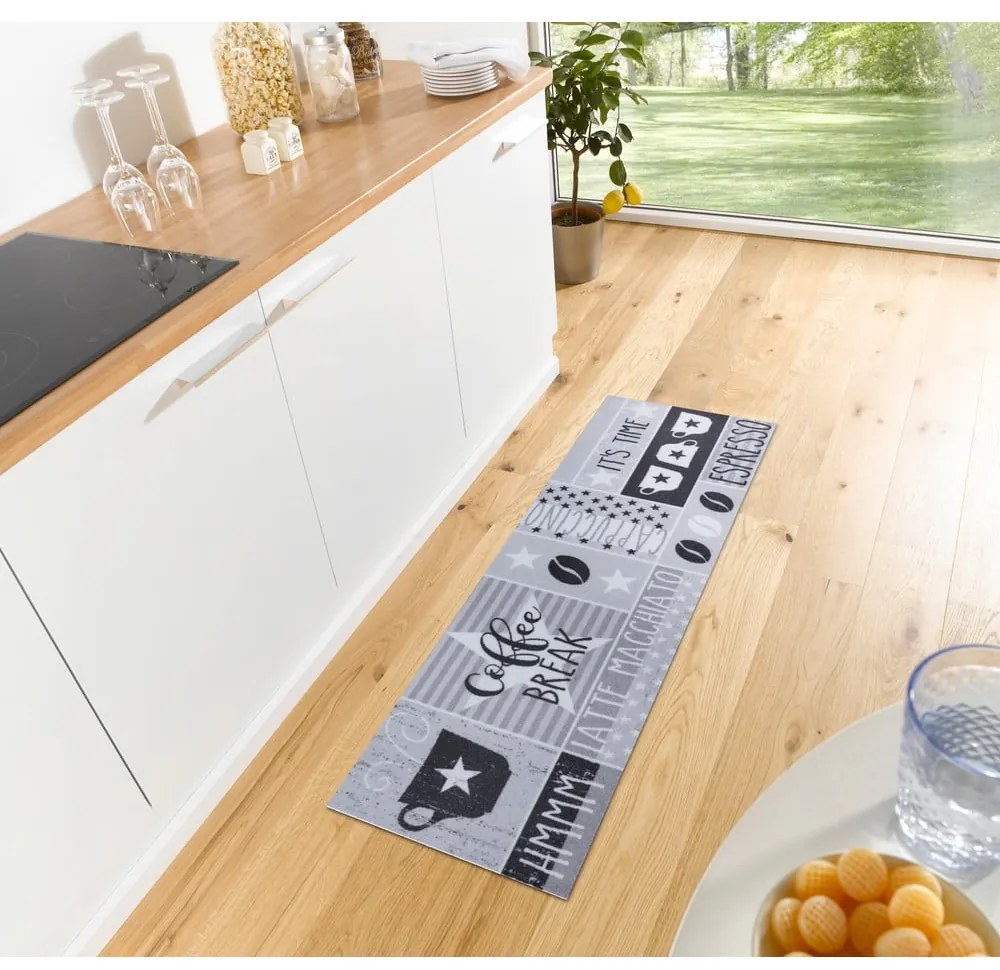 Szürke futószőnyeg 50x150 cm Its Time for Espresso – Hanse Home