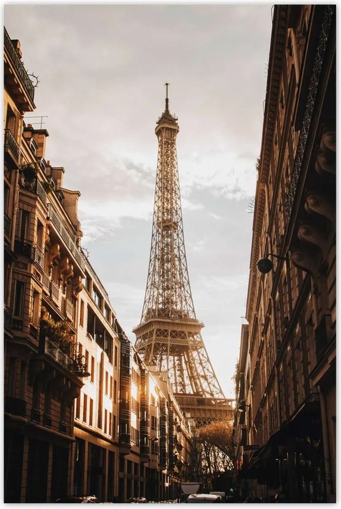 Poszterek 80x120 Eiffel-torony Párizsban
