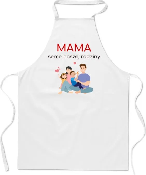 Konyhai kötény Anyák napja Ajándék Anya A család szíve