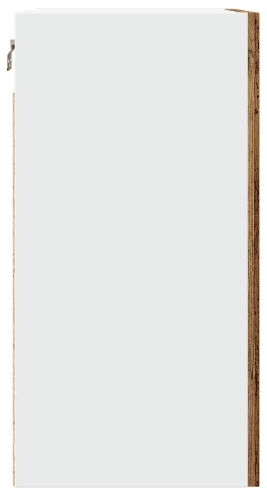 antik fa színű szerelt fa függőszekrény 40 x 31 x 60 cm