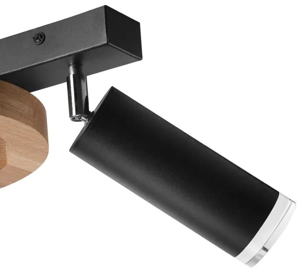 Spotlámpa OTIS 1xG9/5W/230V + 2xE27/15W/230V tölgy