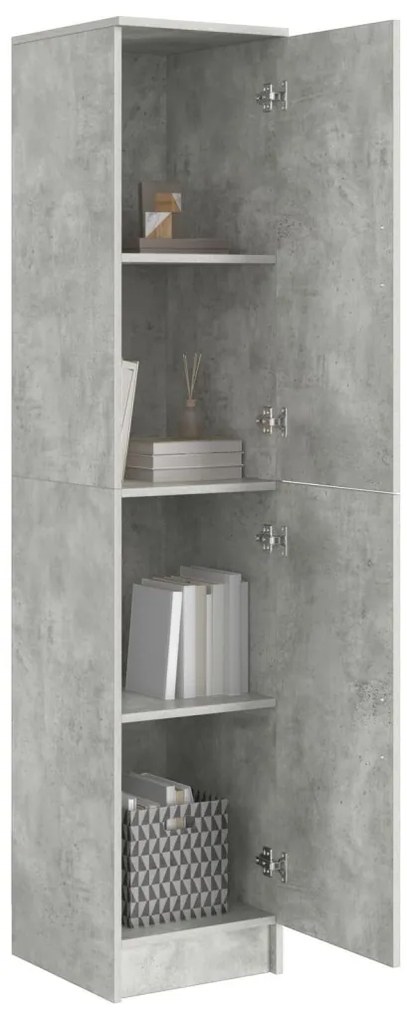 Magas Szekrény Beton szürke 35 x 39 x 168 cm Faanyag