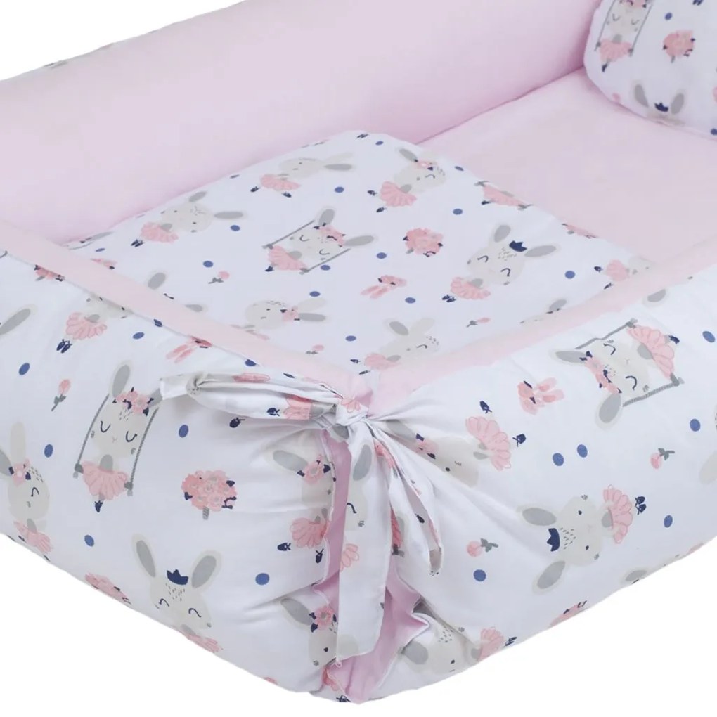 Többfunkciós babafészek párnával és paplannal New Baby nyuszi