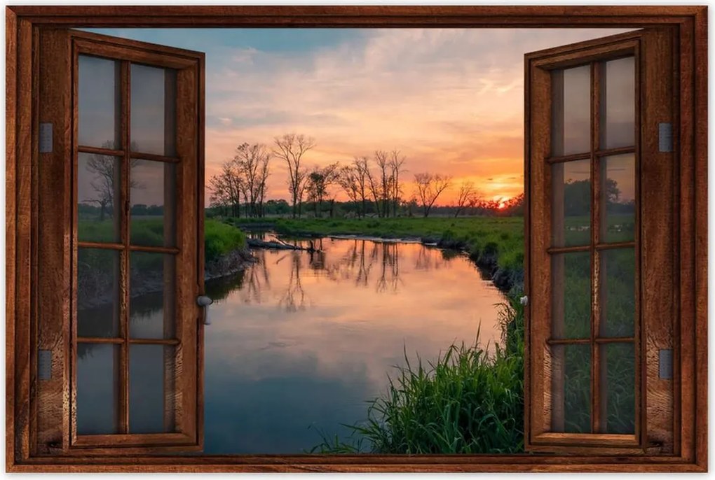 Poszterek 90x60 Folyó rét