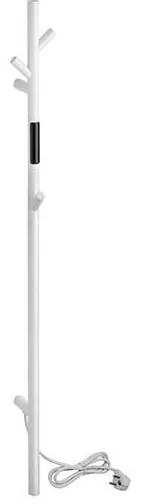 Törölközőszárító 10,3x118 cm rozsdamentes acél/fehér