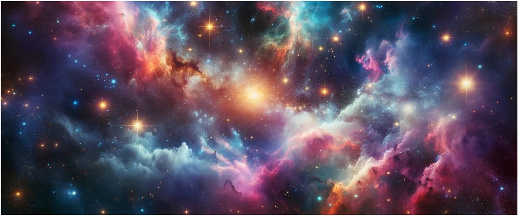 Kép - Sötét univerzum (120x50 cm)