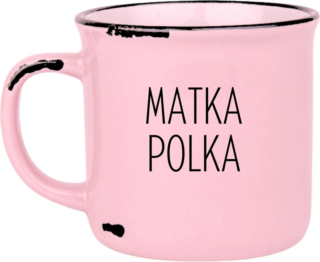 Bögre Rózsaszín Retro Ajándék Vicces Anyák Napja Anya Pöttyös