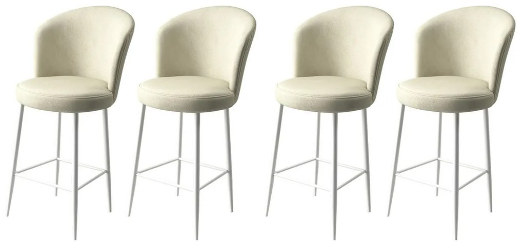 Alte Cream and White bárszék szett, 4 db, 4 db