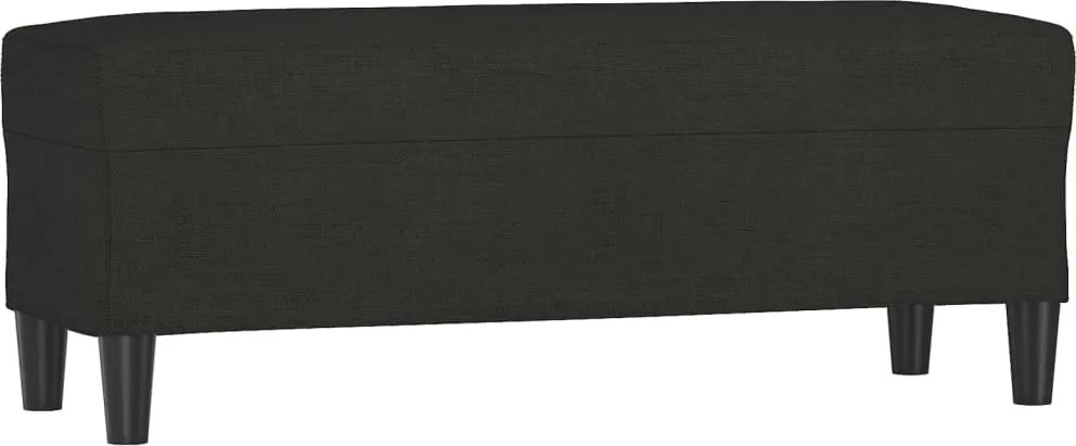 vidaXL fekete szövet pad 100 x 35 x 41 cm