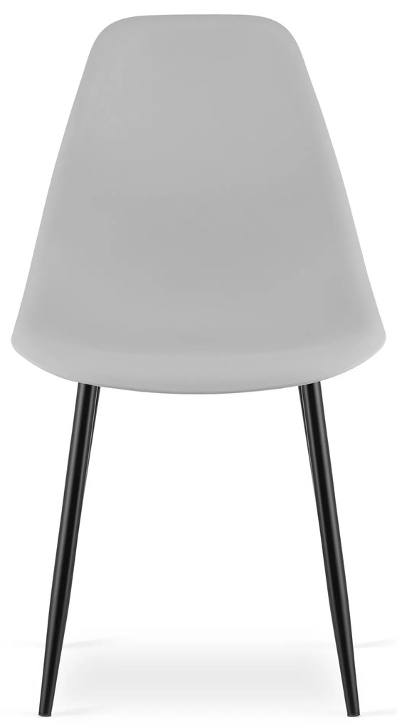 AKCIÓ Világosszürke OSAKA szék fekete lábakkal II. osztály