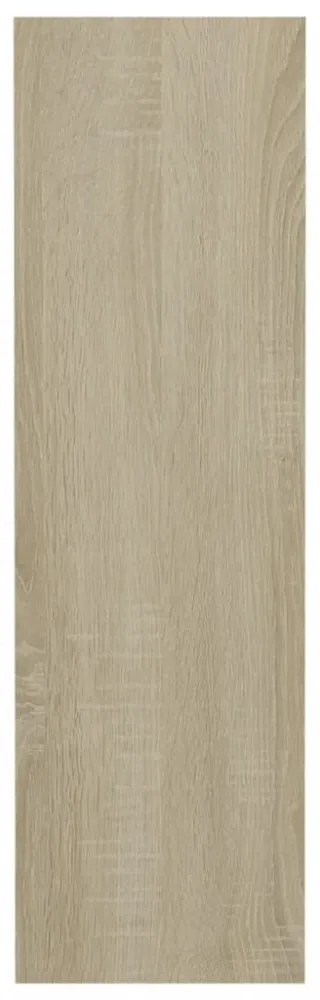 2 db sonoma-tölgyszínű fali cipősszekrény 60 x 18 x 60 cm