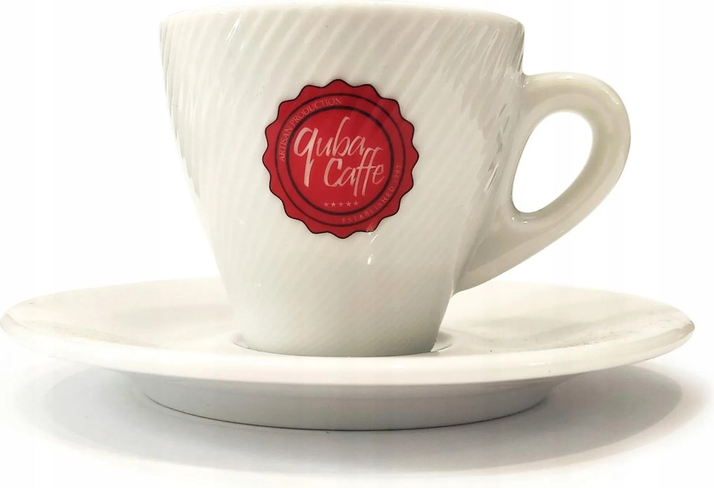 Quba Caffe eszpresszó csésze fehér csészealj 70ml