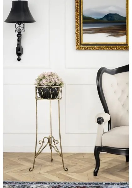 Virágállvány 88x28 cm arany