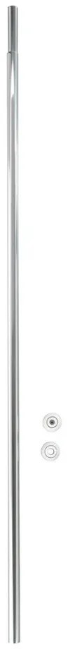Ezüstszínű zuhanyfüggöny rúd 110 - 185 cm – Wenko