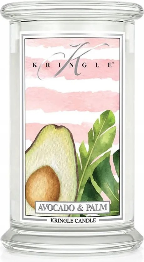 Nagy méretű Avocado &amp; Palm gyertya Kringle Candle