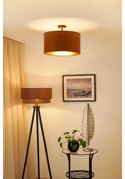 Brilagi - OREGON ROLLER VEGE mennyezeti lámpa 1xE27/15W/230V, 45 cm, barna