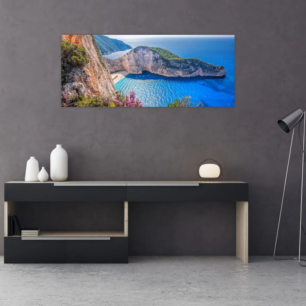 Kép - Navagio strand, Görögország (120x50 cm)