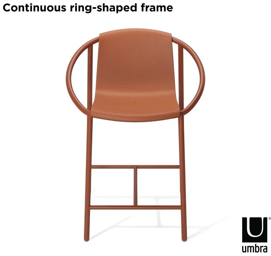 Téglavörös műanyag bárszék 90 cm Ringo – Umbra