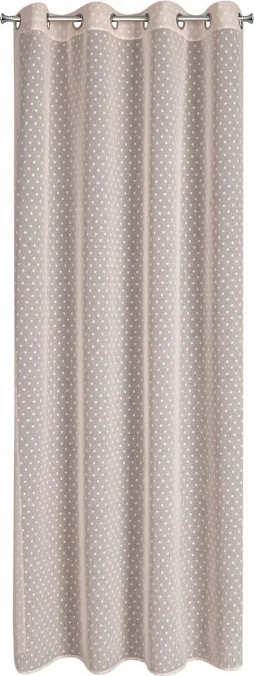 Hania függöny karikákkal 140x250 rózsaszín