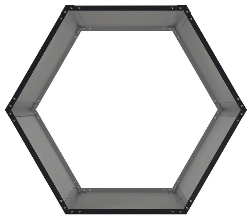Tüzifatároló G21 HEX 53 - 92 x 60 cm, antracit
