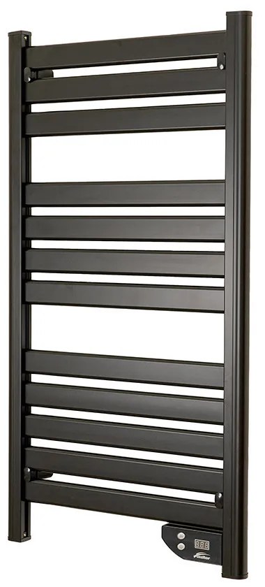 Elektromos törölközőszárító radiátor 500W - FEKETE