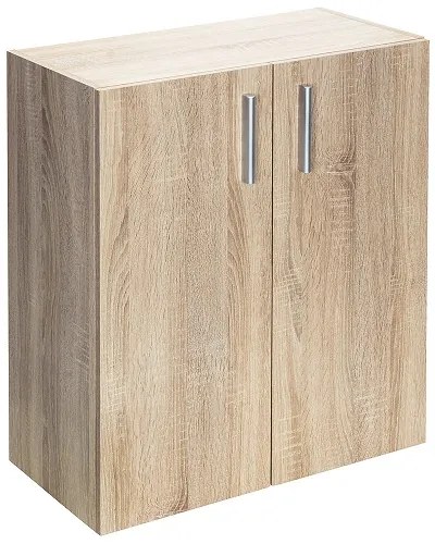 Casaria® Többfunkciós szekrény ajtókkal, tölgy - 2 polc