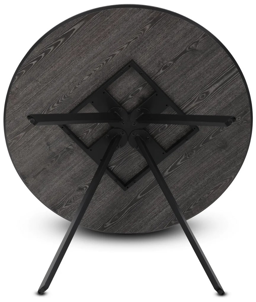 Kerek étkezőasztal R5010 GREY, szürke tölgy