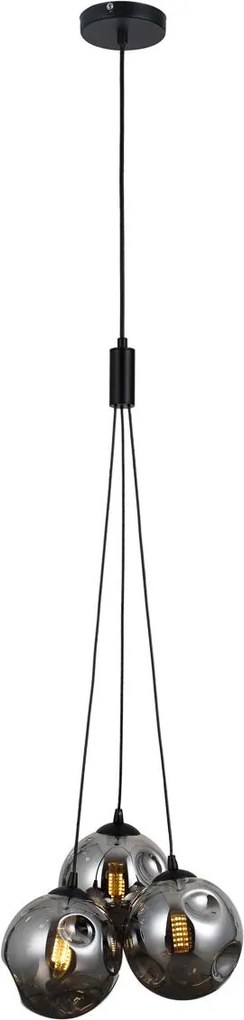 Italux modern függeszték perlos matt fekete grafit itxpnd-54456-3ahbsmg