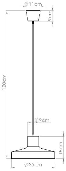 Sollux SL.1702 - Csillár zsinóron BILO 1xE27/15W/230V átm. 35 cm fehér