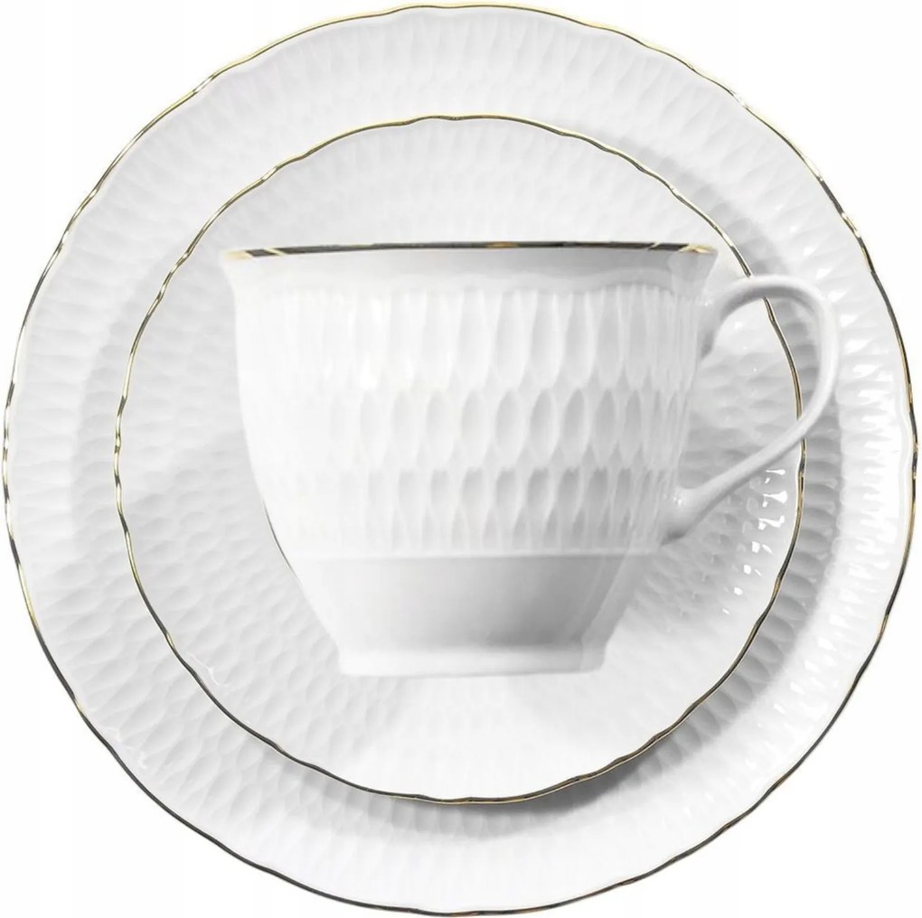 Kávéscsésze 6 fő részére 18 el. Sofia Arany vonal Ćmielów