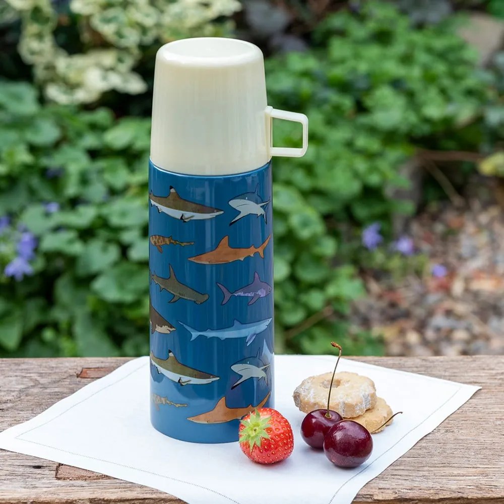 Kék gyerek termosz 350 ml Sharks – Rex London