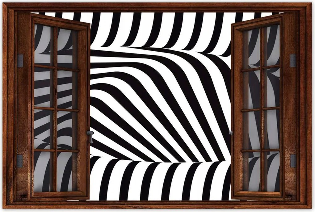 Poszterek 120x80 Absztrakt fekete-fehér