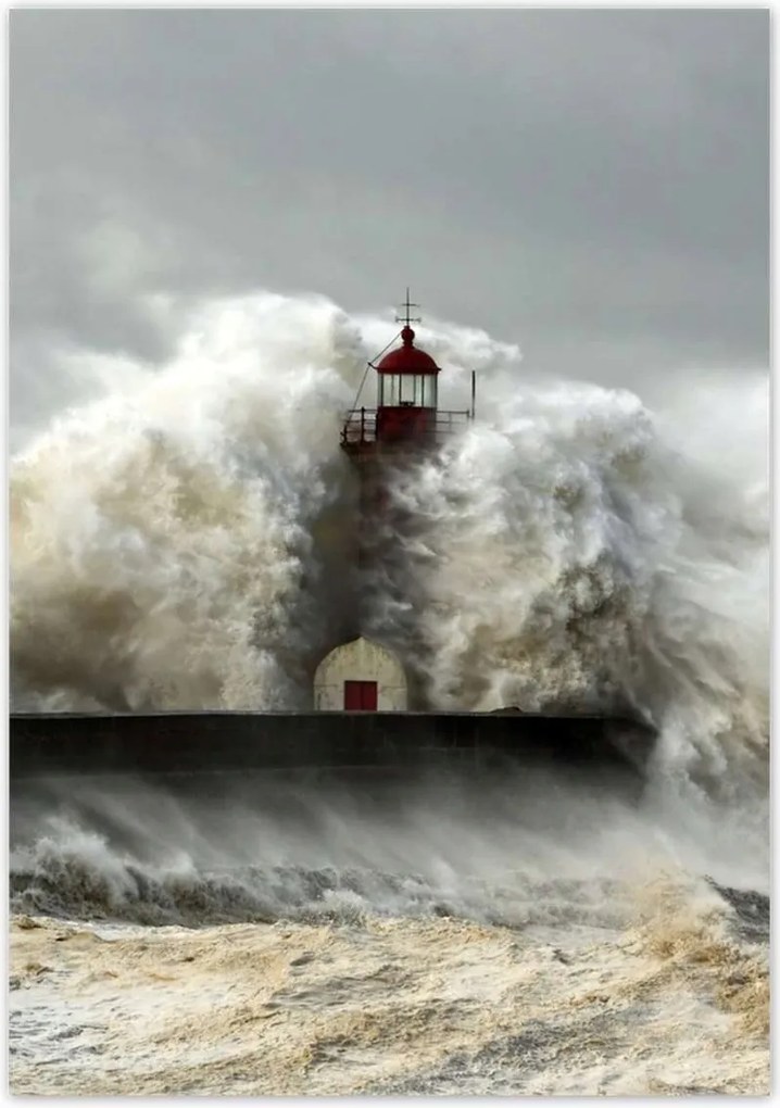 Poszterek 70x100 Világítótorony Vihar