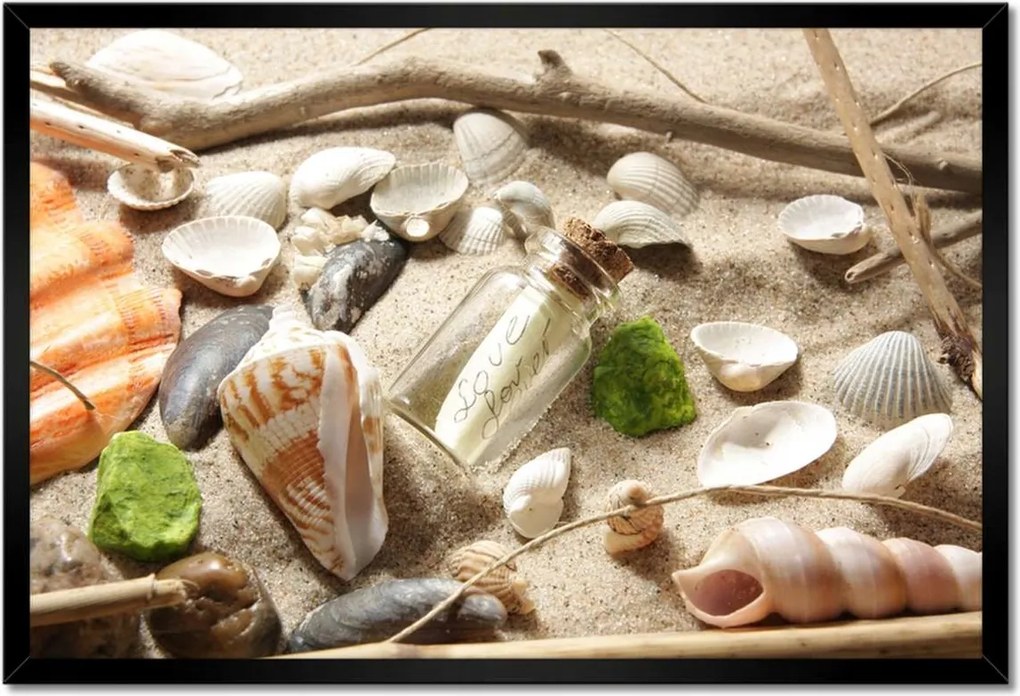 Poszterek keretben 60x40 Tengerparti kompozíció