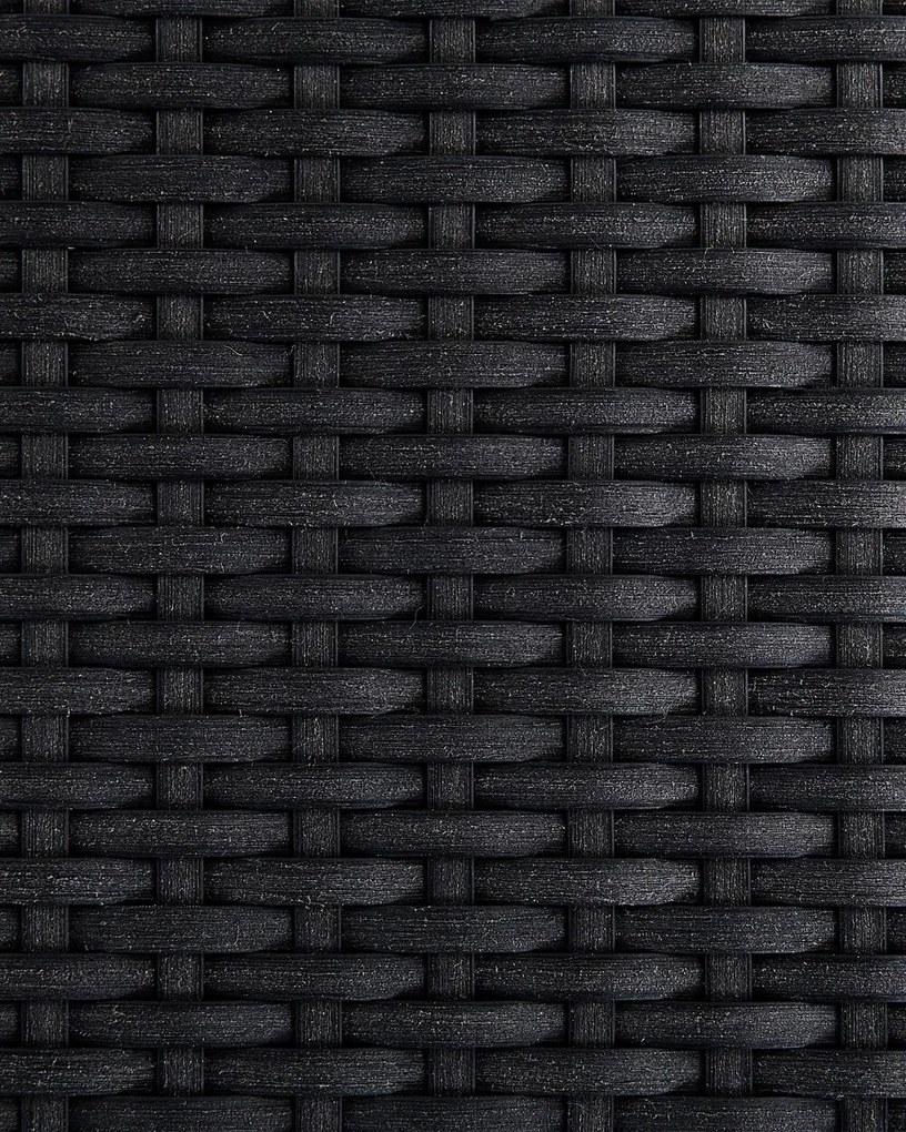 Szék szett 6db Grosso (fekete) (rattan). 1011518