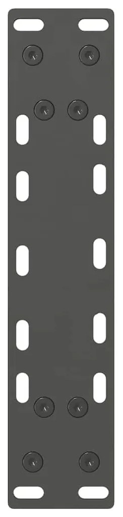 2 db antracitszürke acél dohányzóasztal láb 28 x (42-43) cm