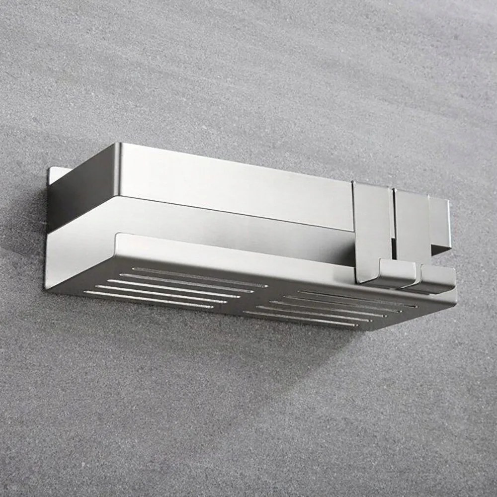 Rozsdamentes Acél Zuhanypolc, Fúrás Nélküli Zuhanykosár