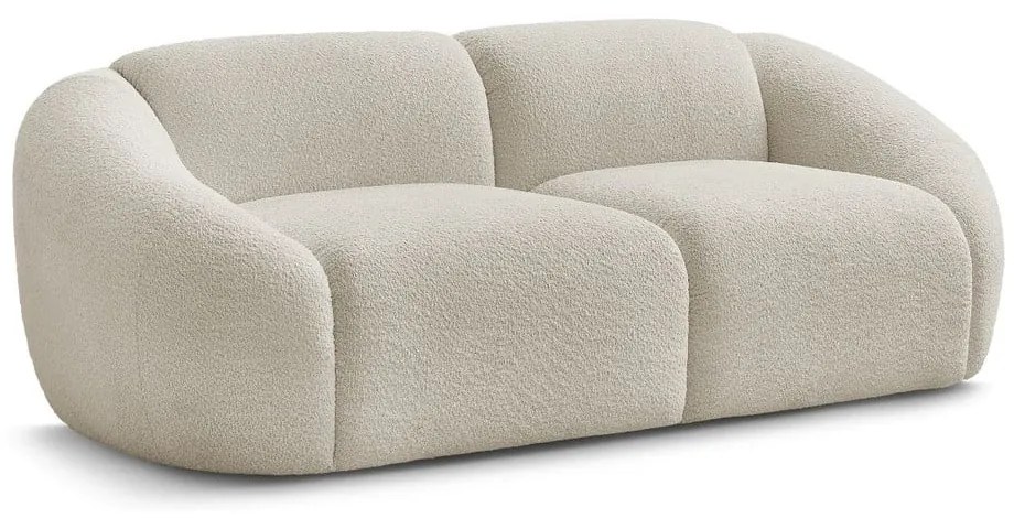 Bézs buklé kanapé 230 cm Tina – Bobochic Paris