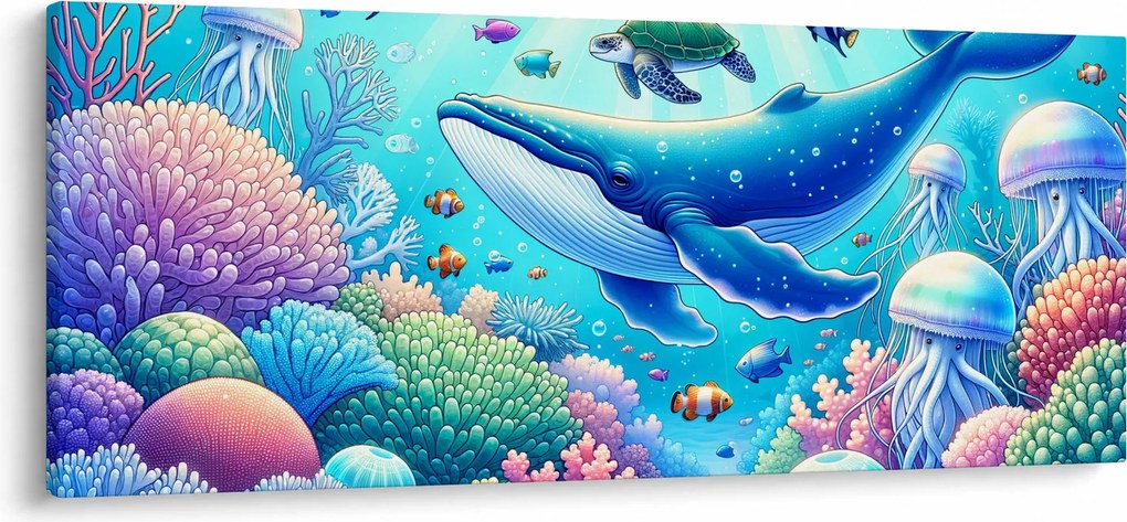 Kép – Víz alatti világ (120x50 cm)