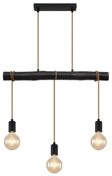 Globo 15539-3HB - Csillár zsinóron GREGOR 3xE27/60W/230V
