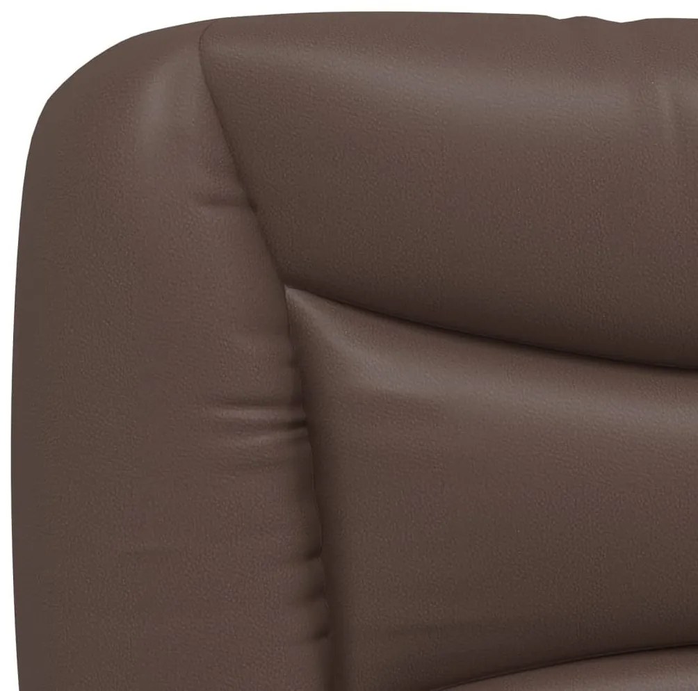 barna műbőr fejtámla párna 100 cm