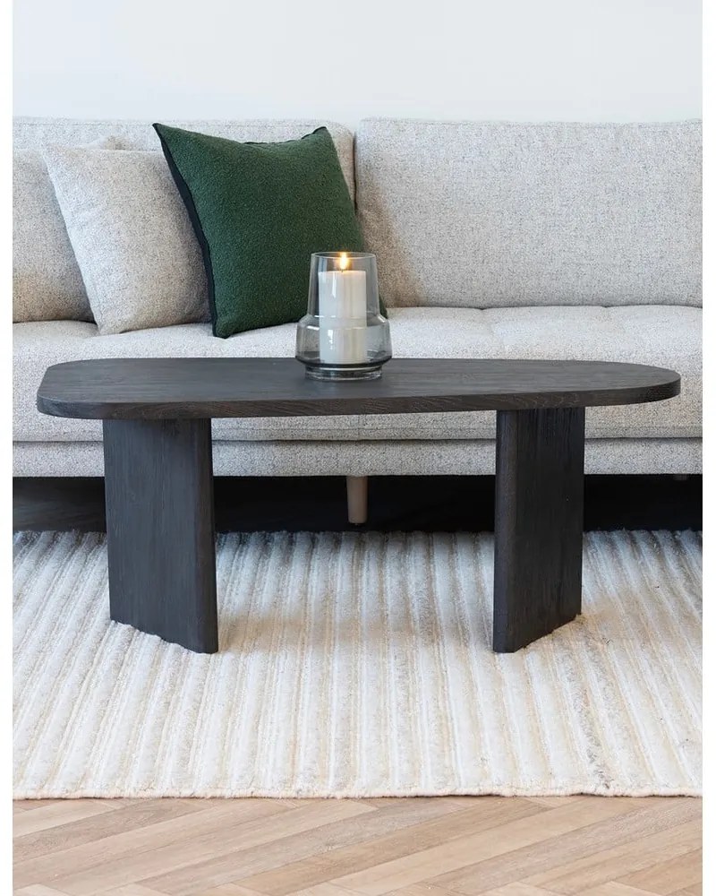 Sötétbarna dohányzóasztal 50x100 cm Melo – House Nordic