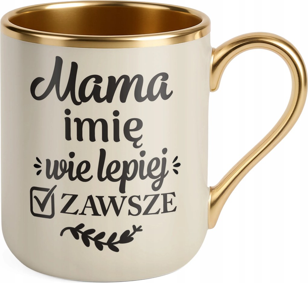 Prémium Bögre Arany Ekrü Személyre szabott Anyák napja Anyák napjára